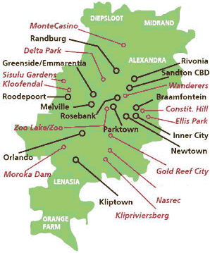 Mappa Johannesburg