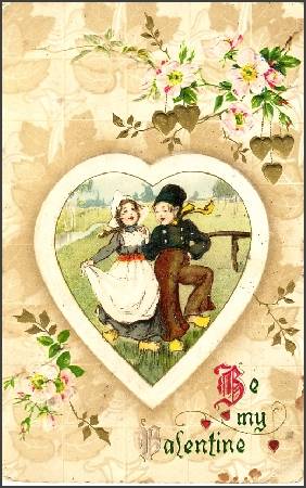 /images/imgs/greetings/st-valentine/valentine-0050.jpg - Lovers inside Heart 1910