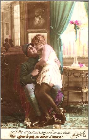/images/imgs/greetings/st-valentine/valentine-0006.jpg - Lovers in a French setting 1917