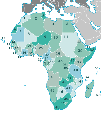 African continent